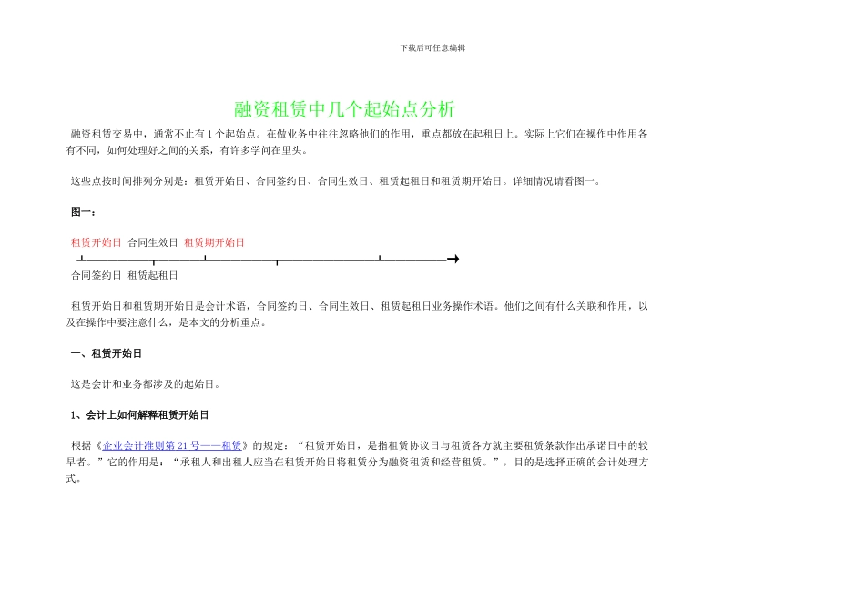融资租赁中几个起始点分析_第1页
