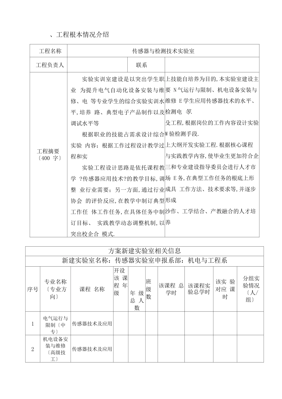 传感器试验室建设方案_第1页