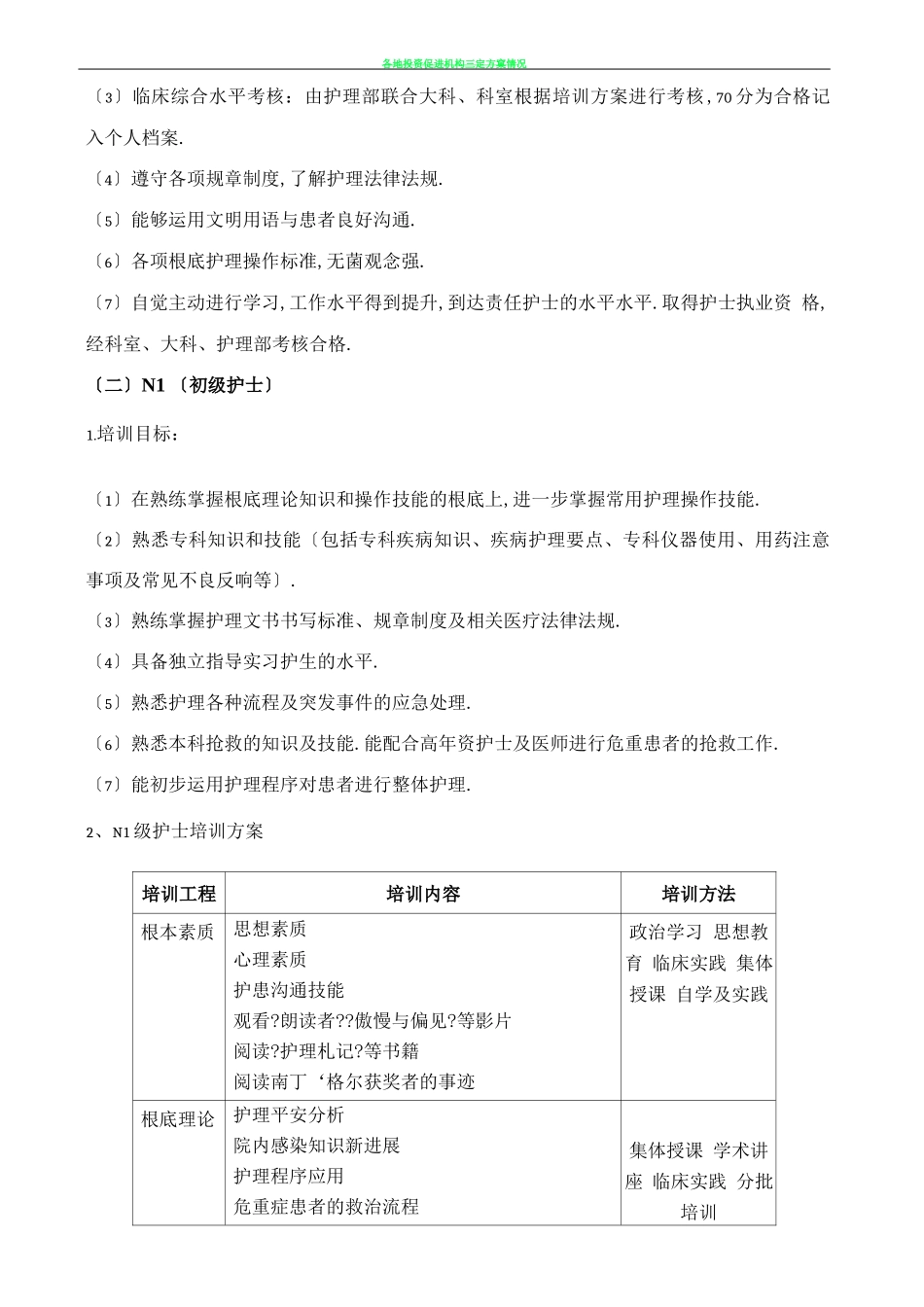 各层级护士培训及考核方案_第3页