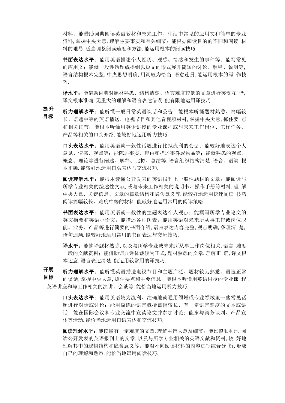 大学英语跨文化交际英语课程教学大纲_第3页