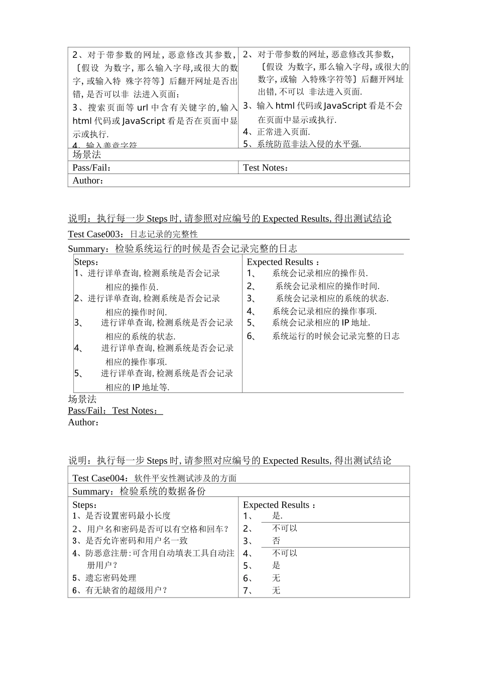 安全性测试用例_第2页