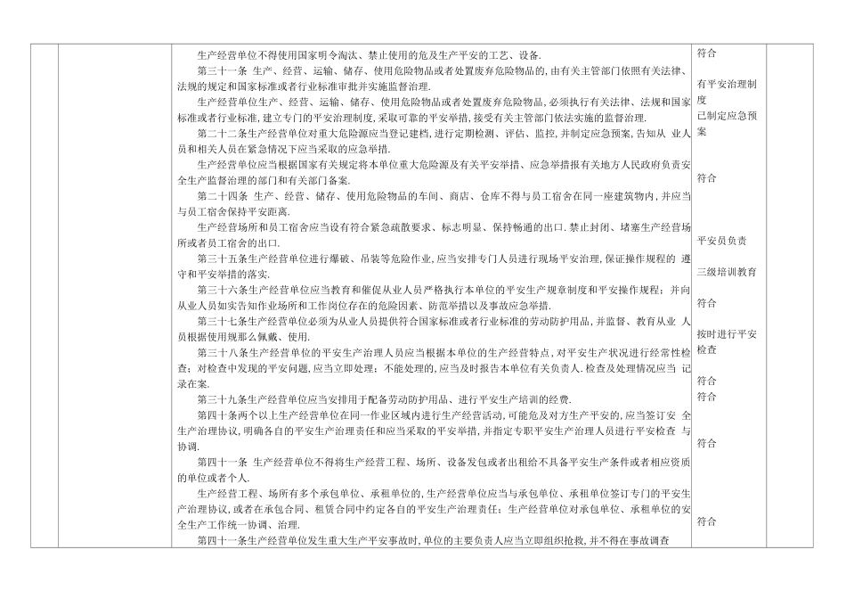 安全法规符合性评价表_第3页