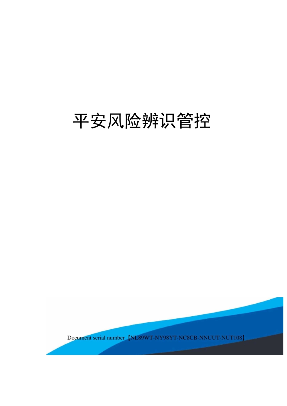 安全风险辨识管控_第1页