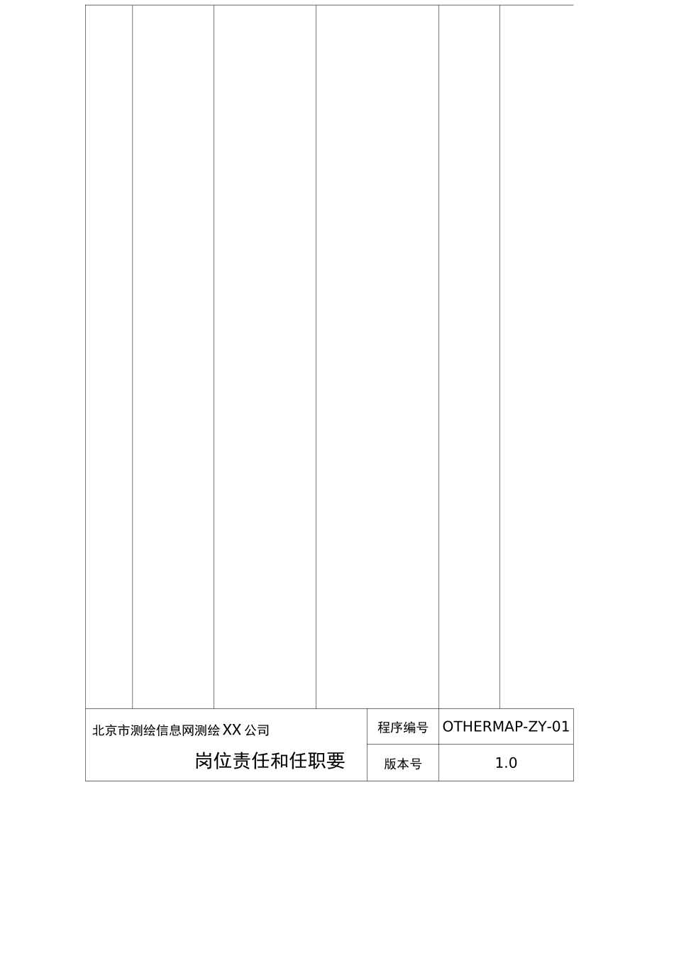 岗位职责测绘有限公司岗位职责及任职要求_第3页