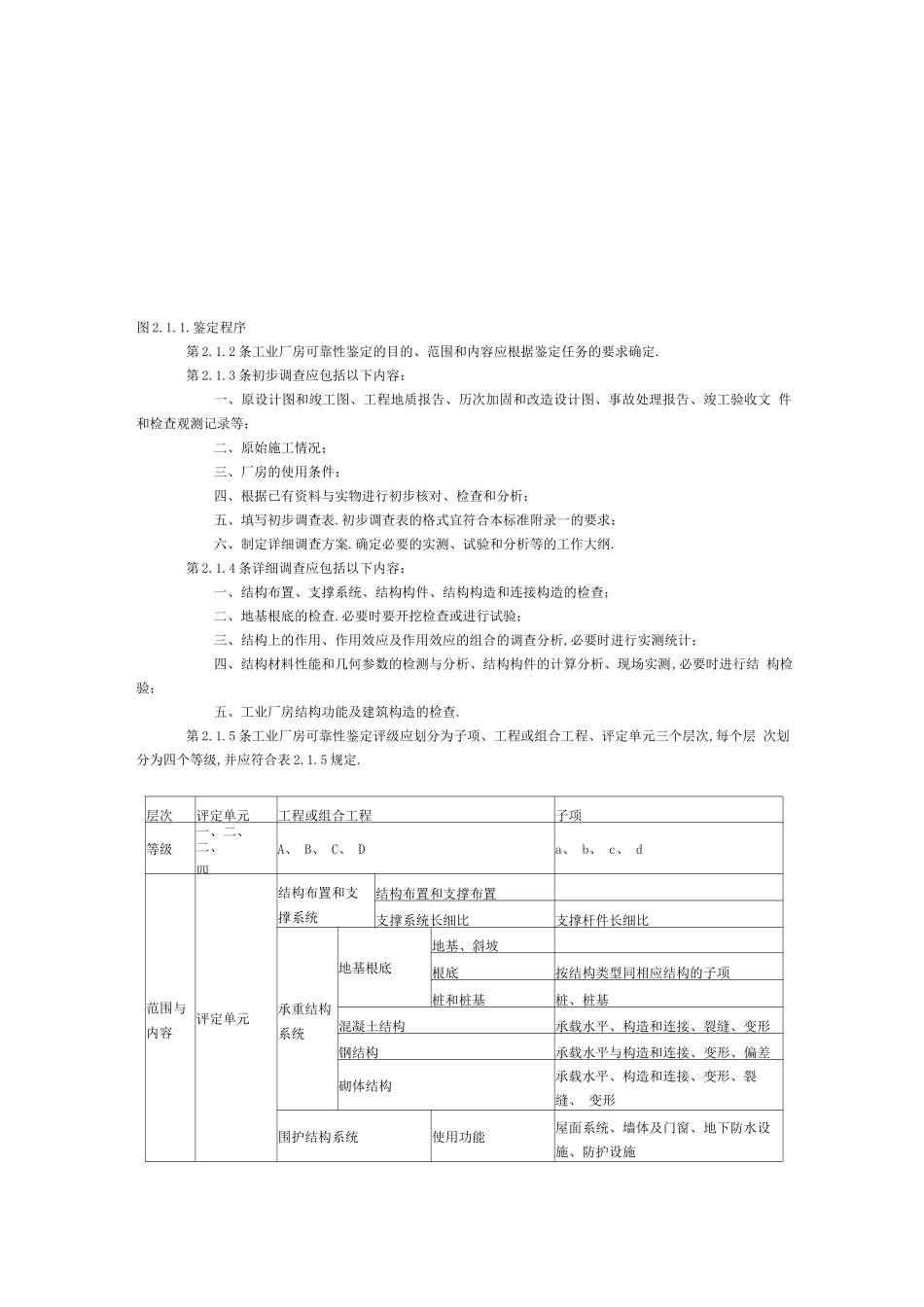 工业厂房可靠性鉴定标准_第2页