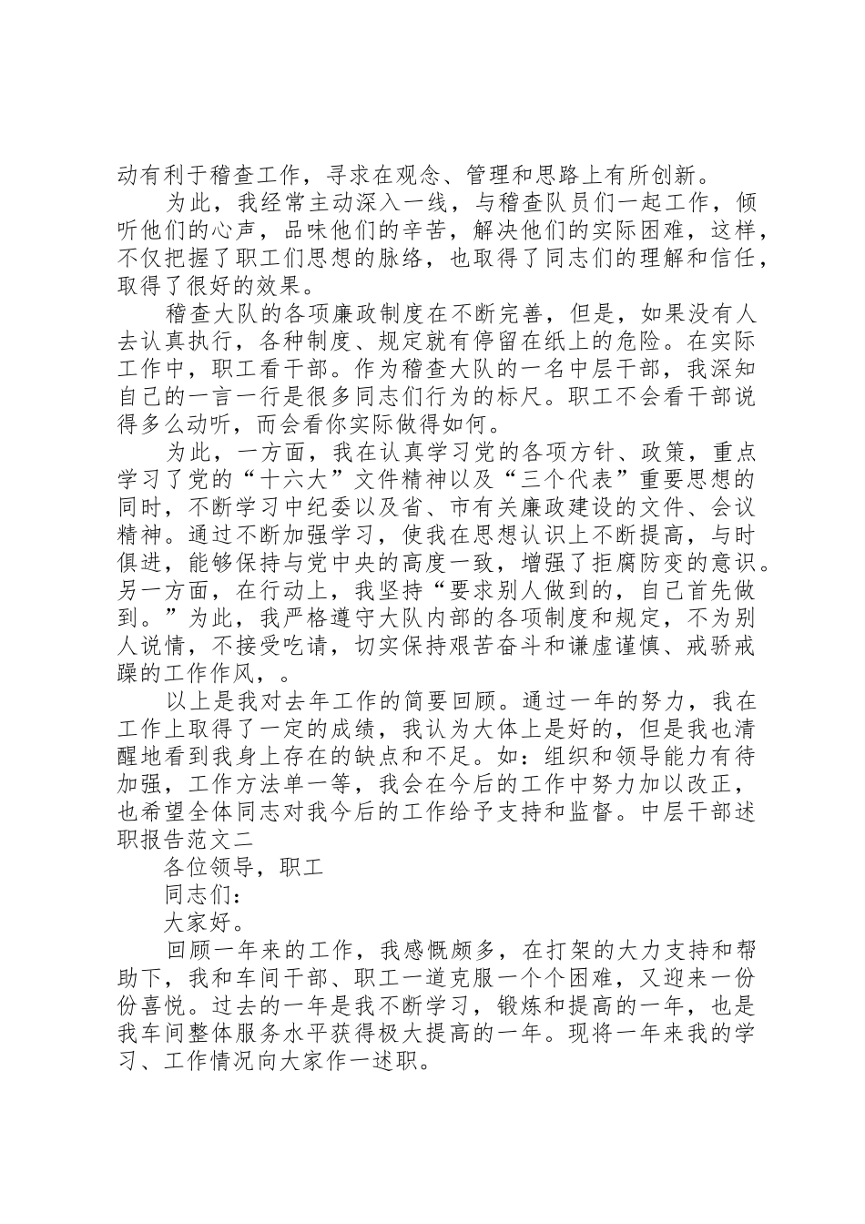 中层干部述职报告_第3页