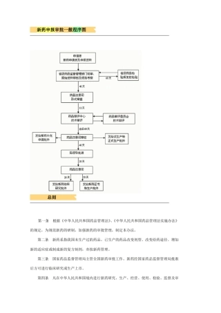 新药申报审批药品注册流程总结版