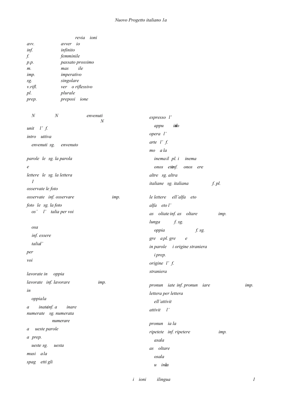 新视线意大利语初级1单词上_第1页