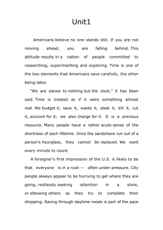 新视野大学英语2全部课文原文