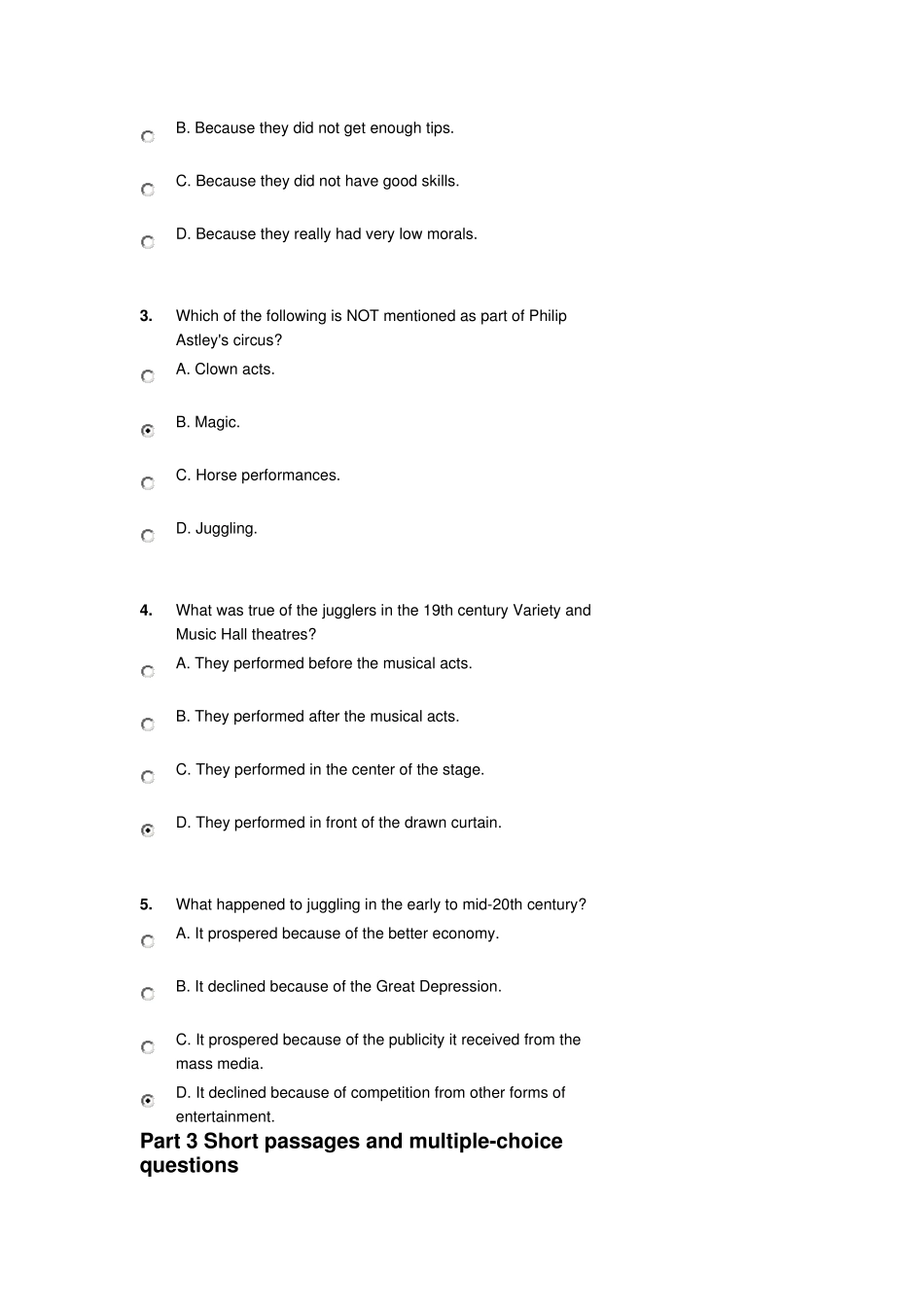 新视野大学英语4quiz7题目和答案_第3页