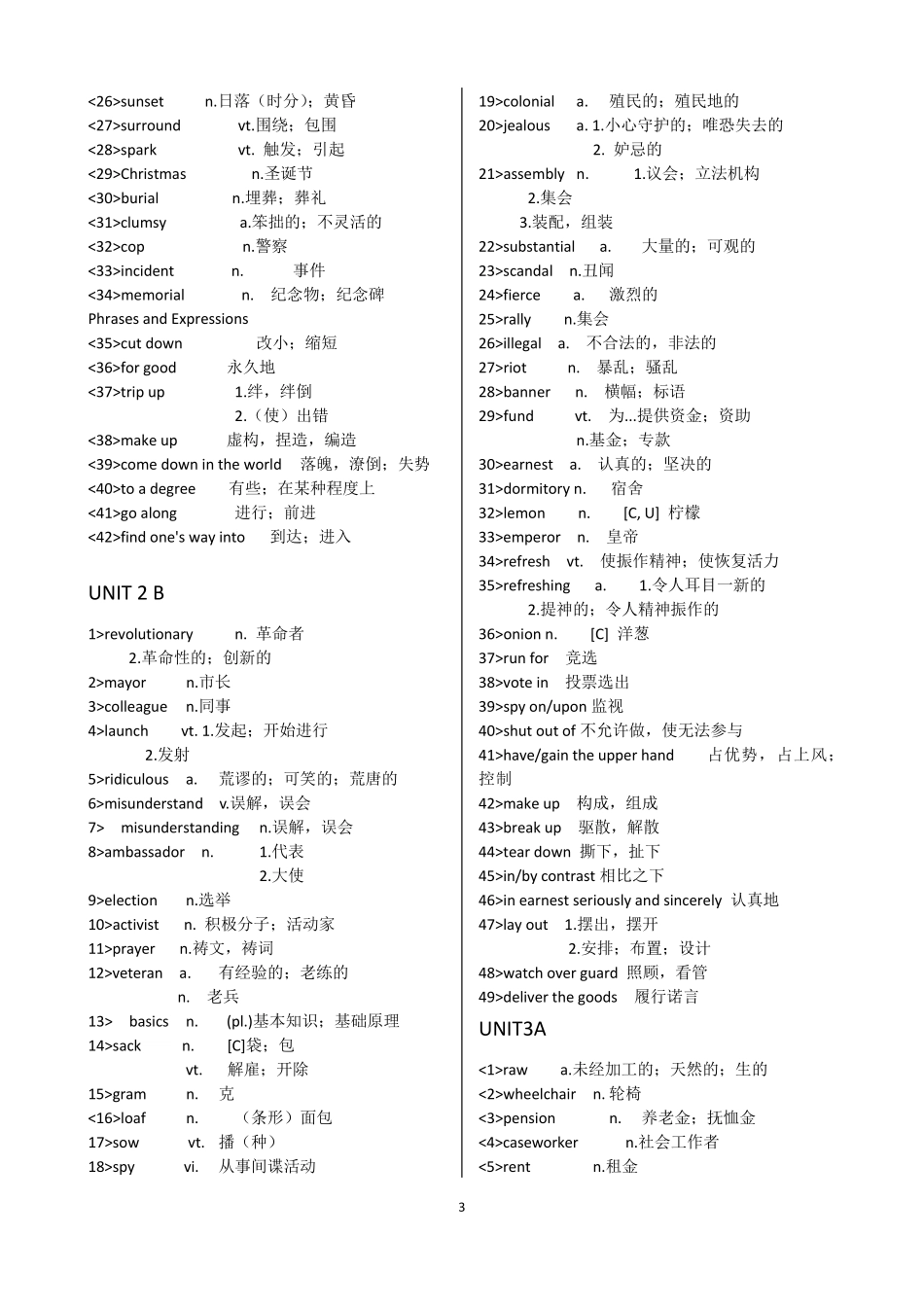 新视野大学英语4读写教程单词整理精简版_第3页