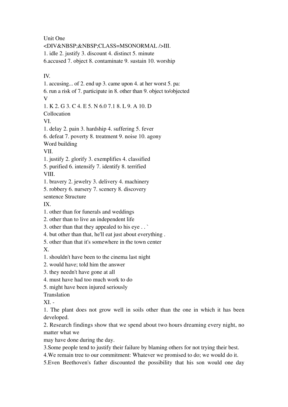 新视野大学英语4课后答案_第1页