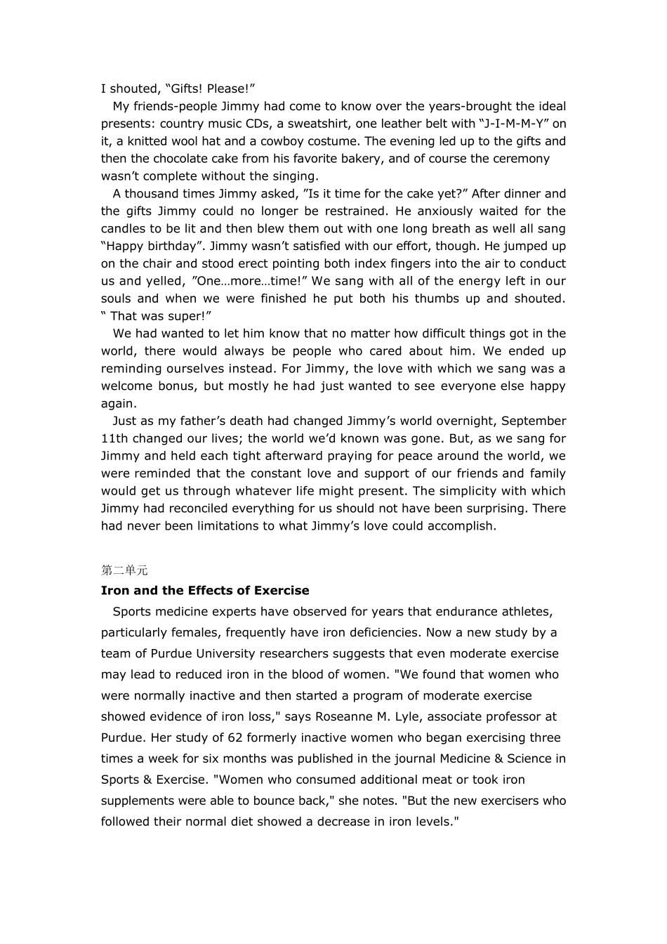 新视野大学英语第三册课文原文_第2页