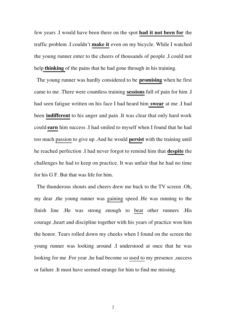 新视野大学英语第二版读写教程完形填空原文和翻译_第2页