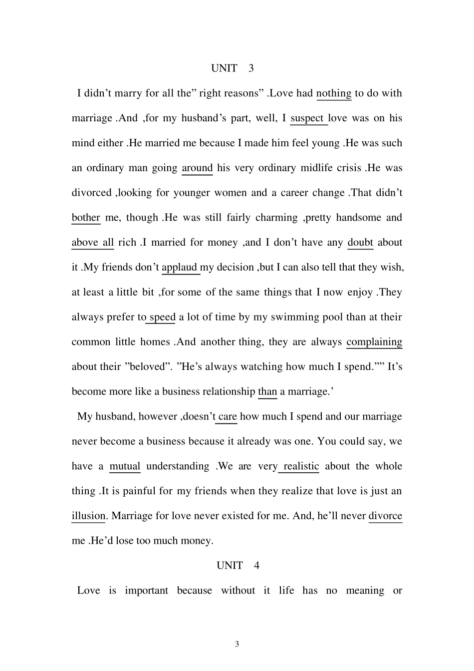 新视野大学英语第二版读写教程完形填空原文和翻译_第3页