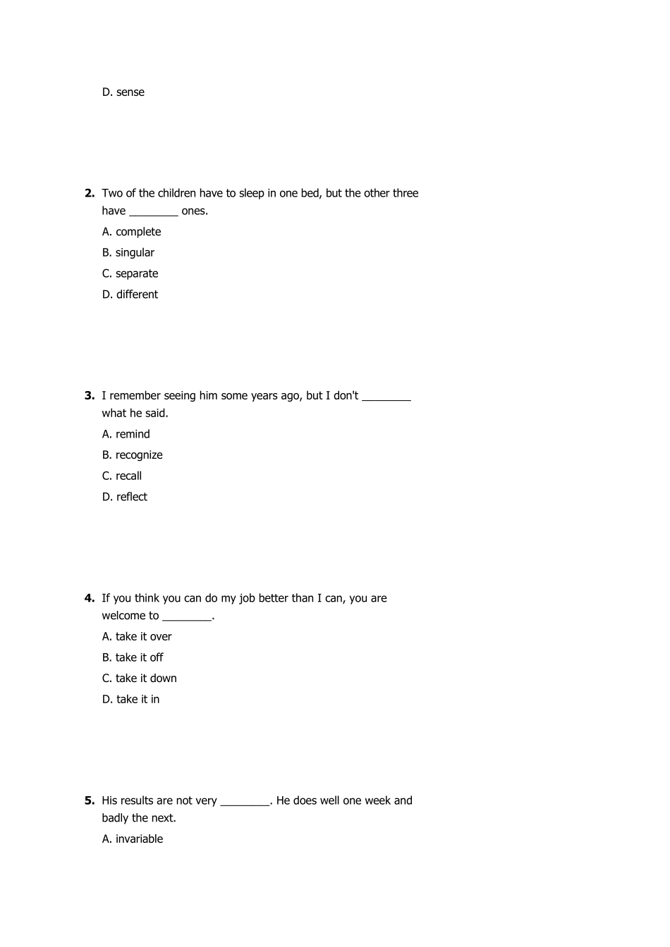 新视野大学英语第四册第五单元测试题答案_第3页