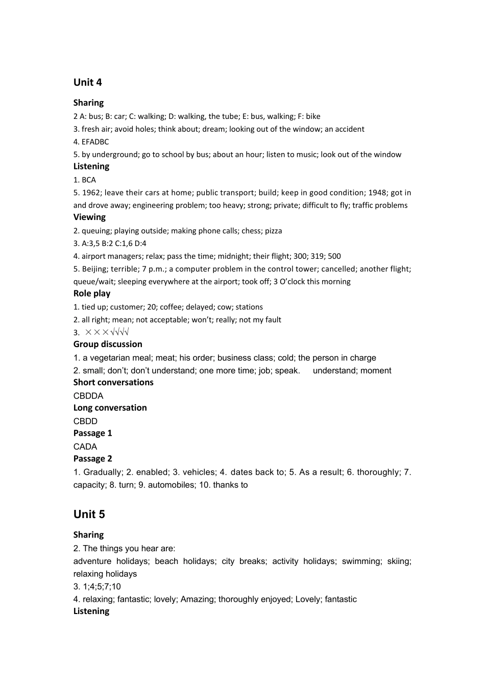 新视野大学英语视听说1参考答案_第3页