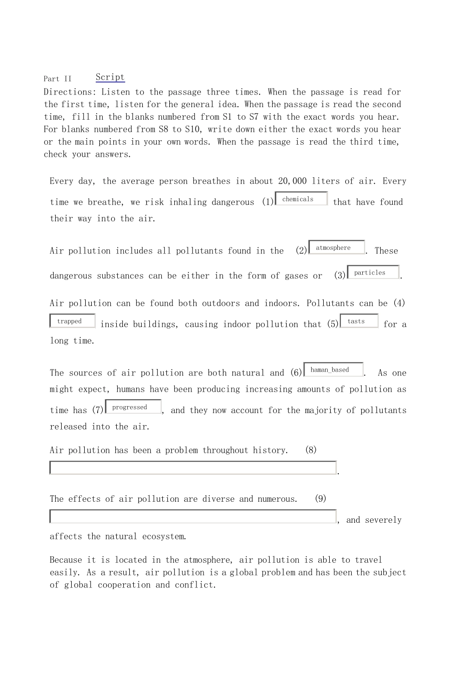 新视野大学英语视听说UNIT2单元检测答案_第3页