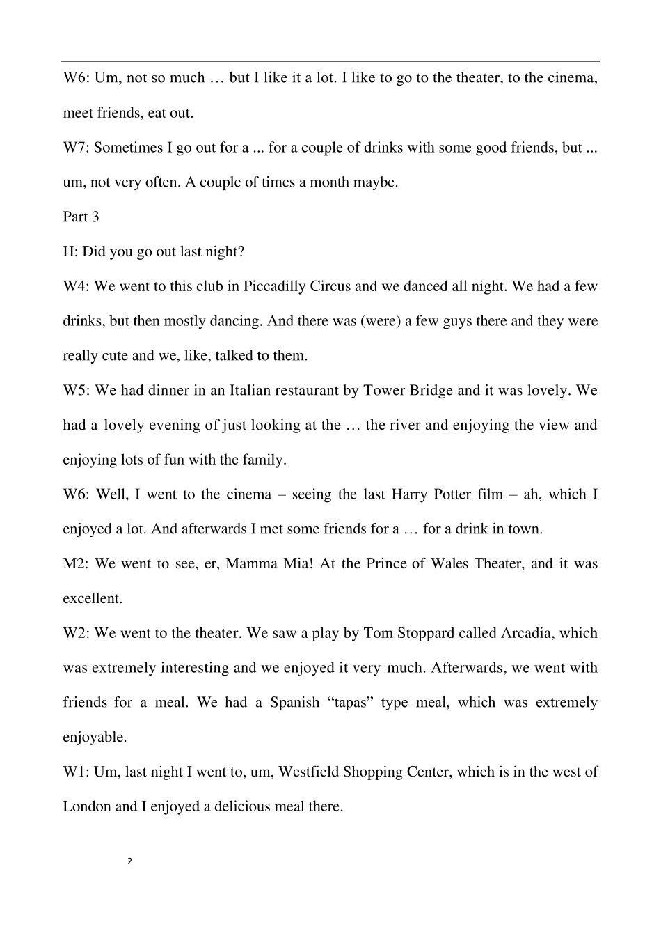 新视野大学英语视听说教程第三版第一册第一单元录音文本(完全版)_第2页