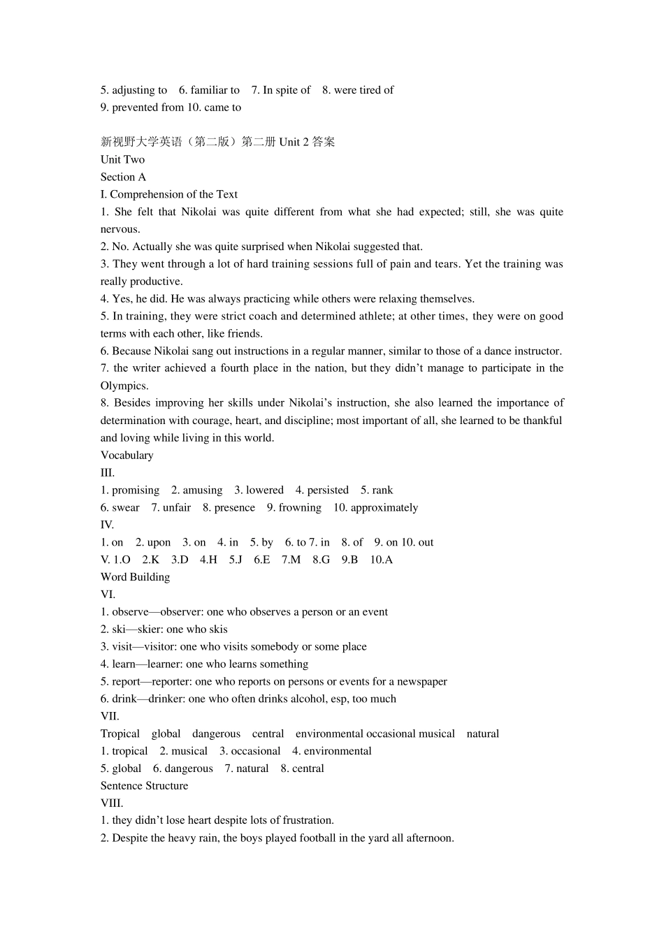 新视野大学英语读写教程(第二版)第二2册课后习题答案_郑树棠_第3页