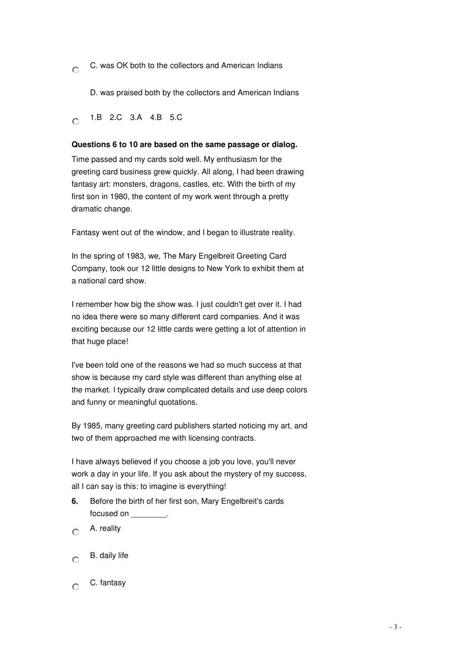 新视野第三册4单元测试_第3页