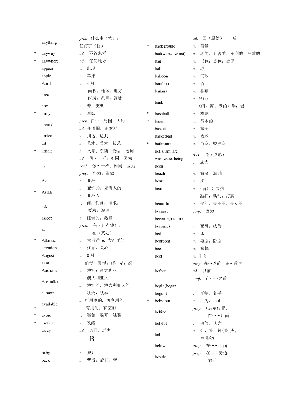 新课标初中英语词汇表_第2页