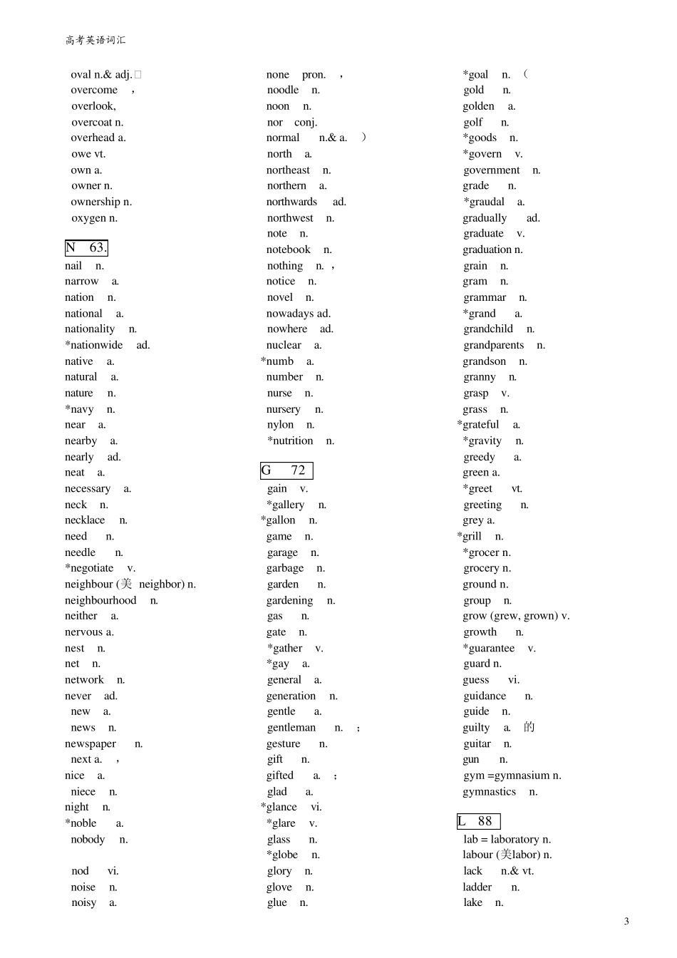 新课标核心词汇2000英文_第3页