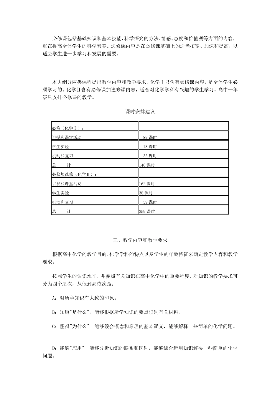 新课标高中化学教学大纲_第2页