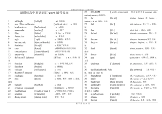 新课标高中英语单词乱序版(完整音标)