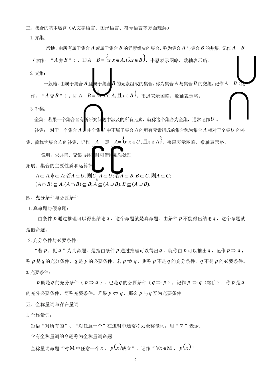 新课程高中数学知识点归纳_第2页