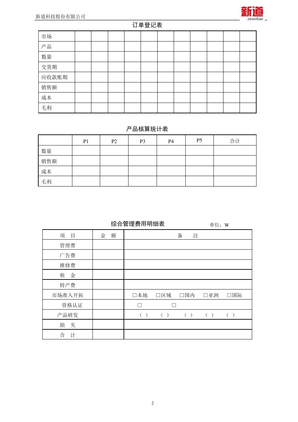 新道新商战沙盘系统运营记录手册_第3页