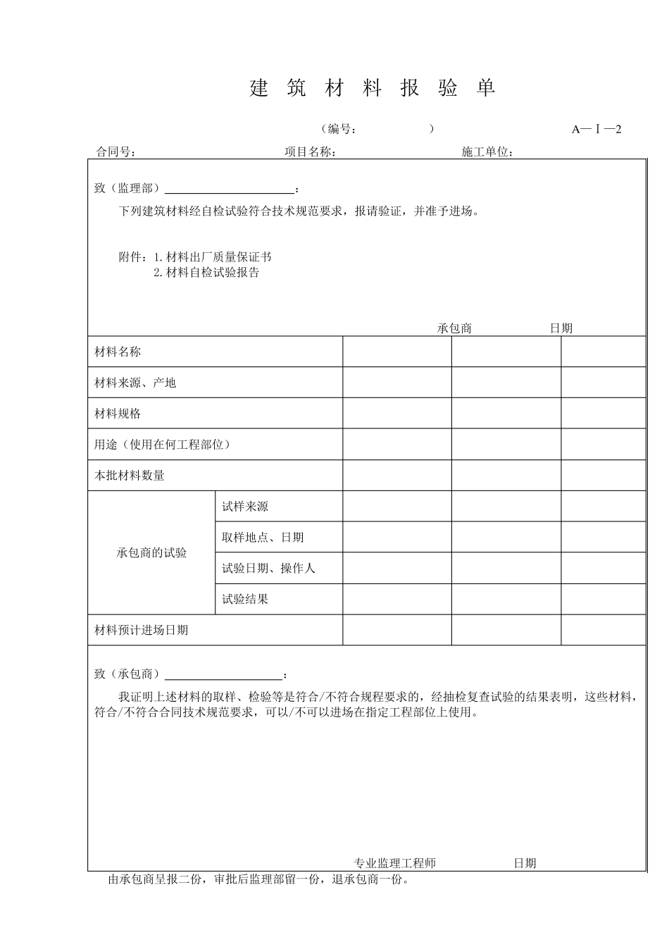 施工方案报审表格_第2页
