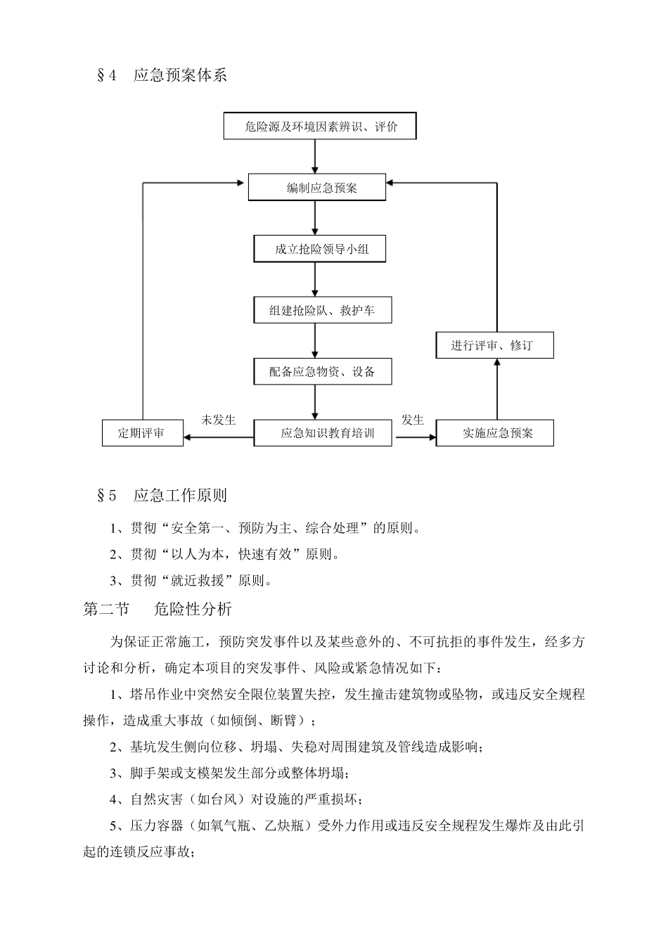 施工现场抢险救灾应急预案_第3页