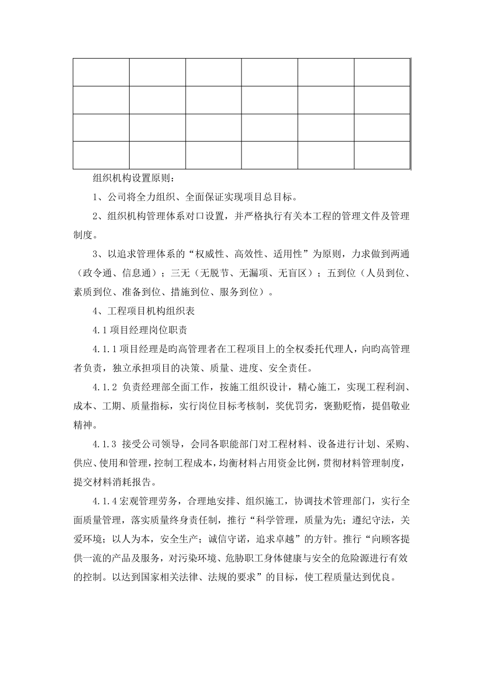 施工管理组织体系(现场组织机构)_第2页