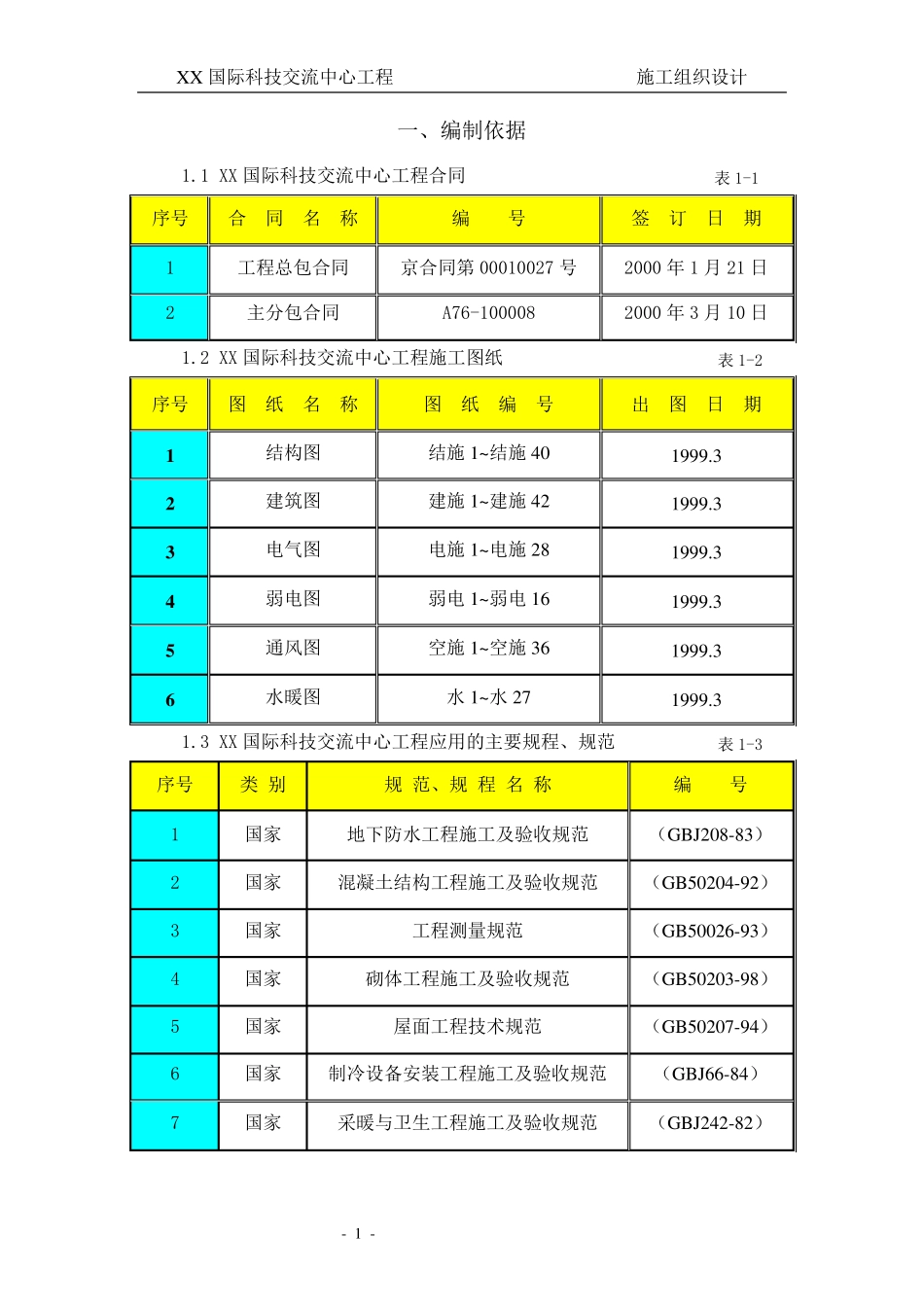 施工组织设计(中建一局)_第1页
