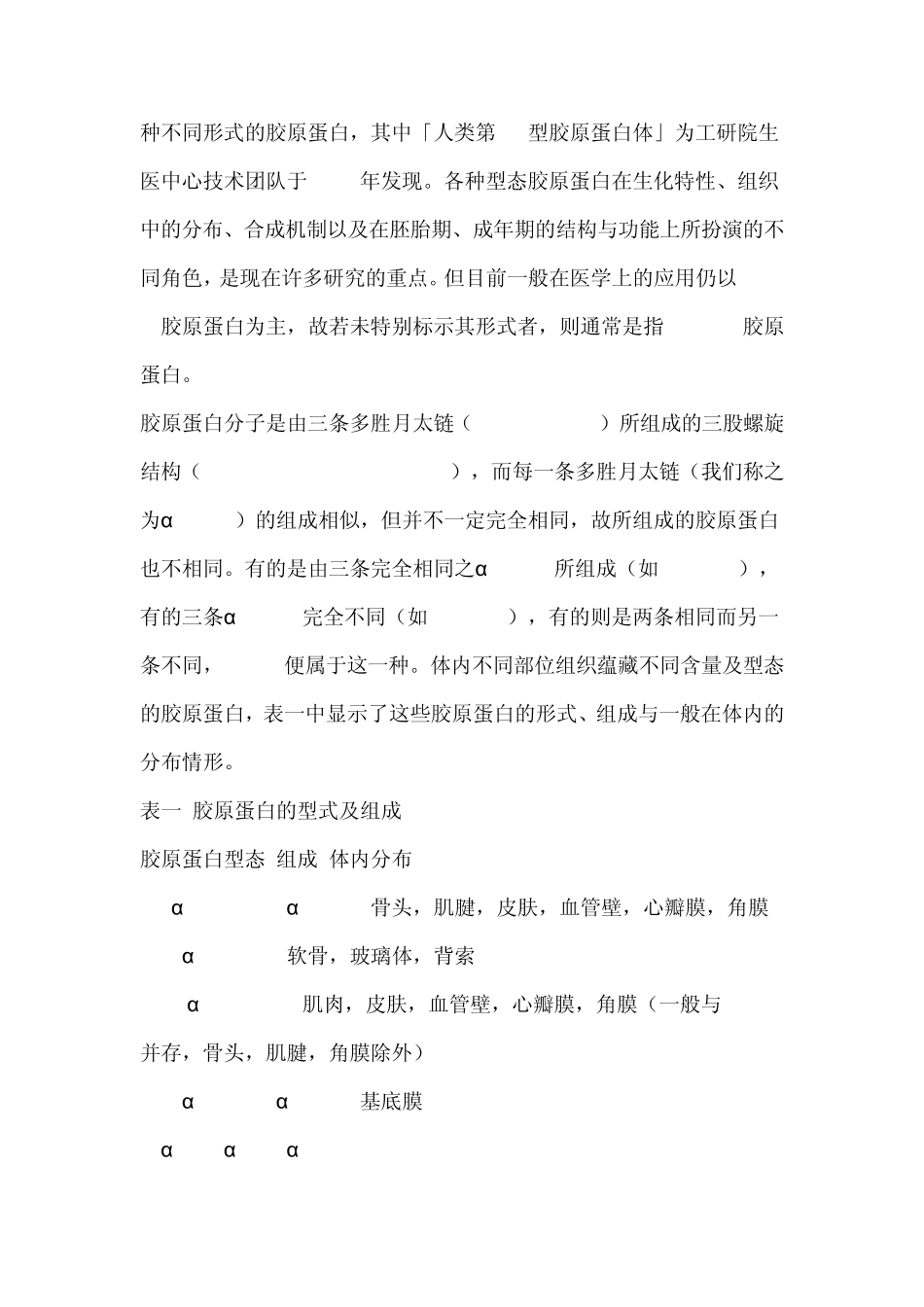 浅谈医学生物材料胶原蛋白_第2页