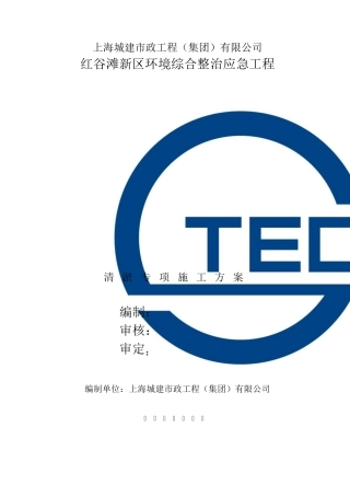 清淤专项施工方案