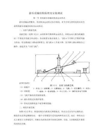 游乐设施结构原理及安装调试
