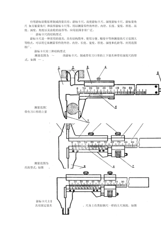 游标读数量具方法及原理