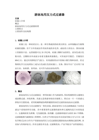 游泳池用压力式过滤器