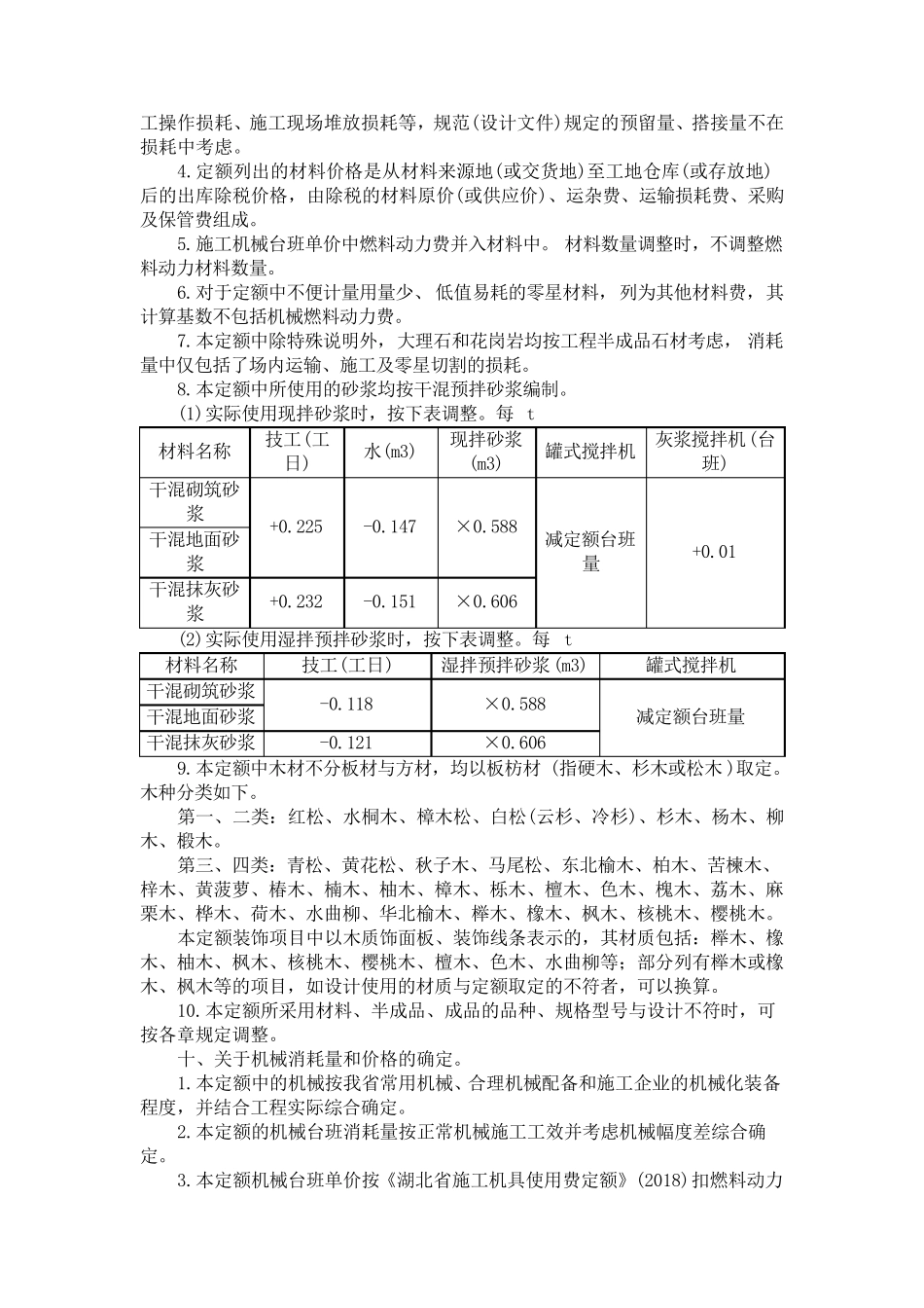 湖北18序列定额章节说明_第2页