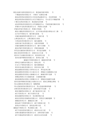 湖北医药行业终端市场