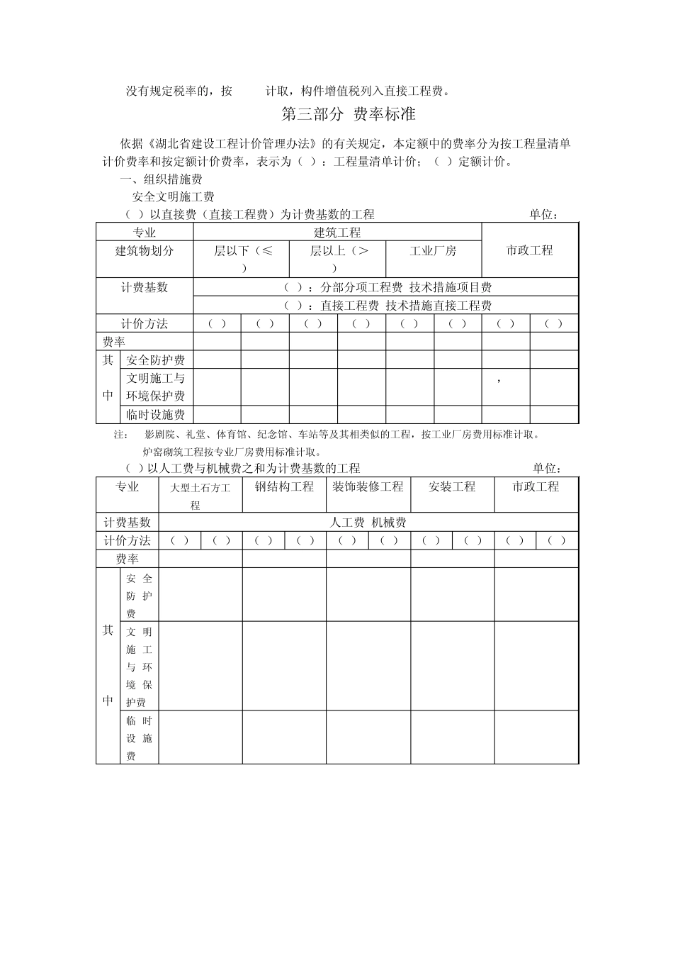 湖北省建筑安装工程费用定额2008_第3页