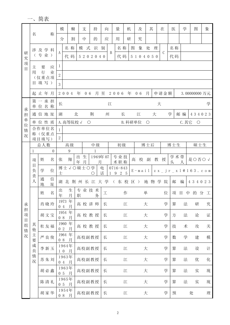 湖北省自然科学基金申请书_第2页
