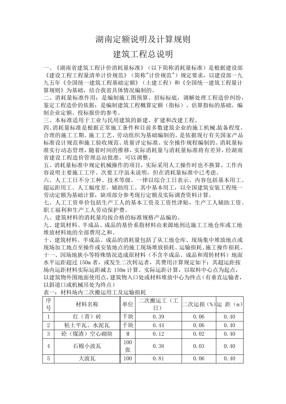 湖南06建筑工程定额_第1页