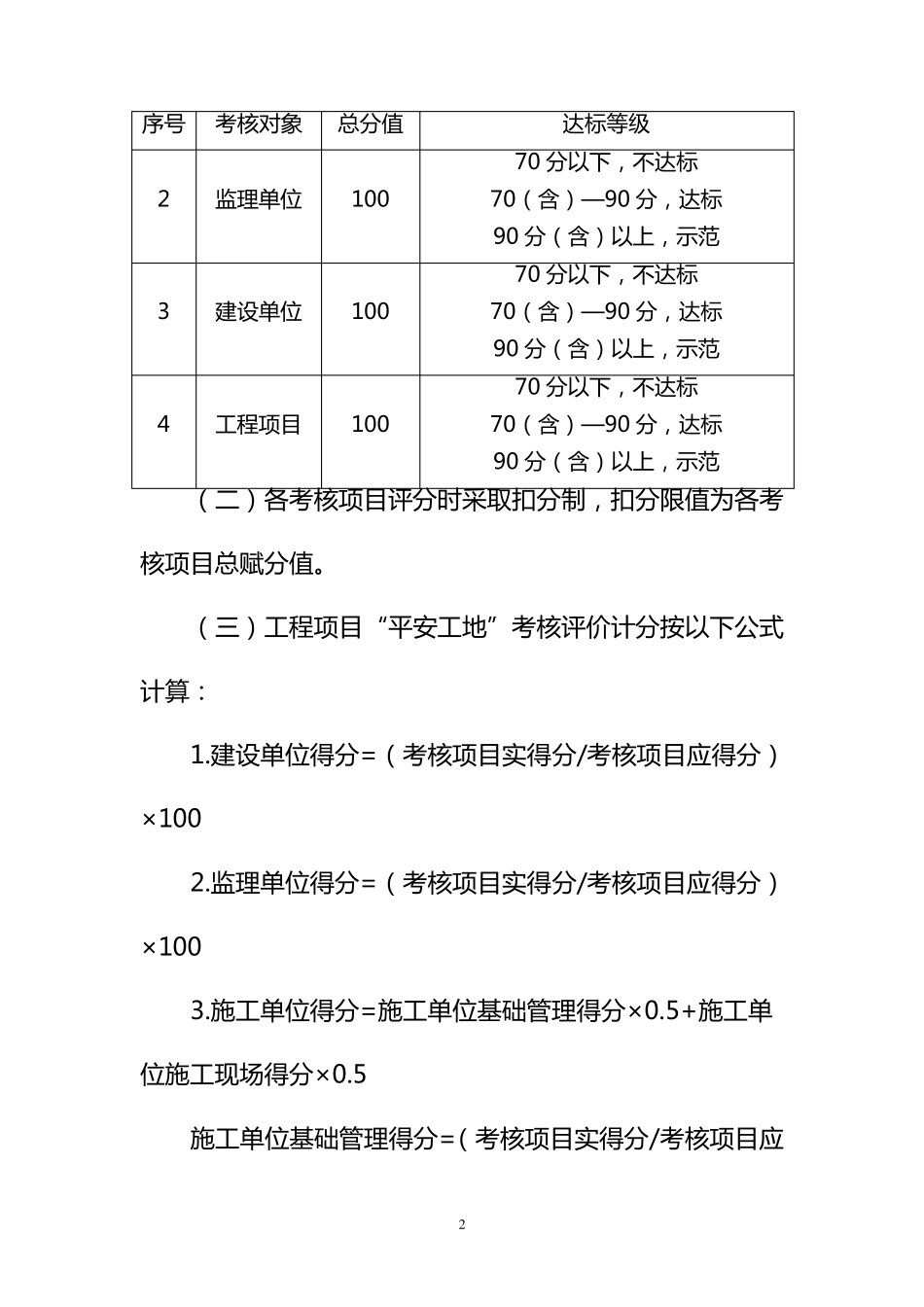 湖南省公路水运工程“平安工地”考核评价标准_第2页