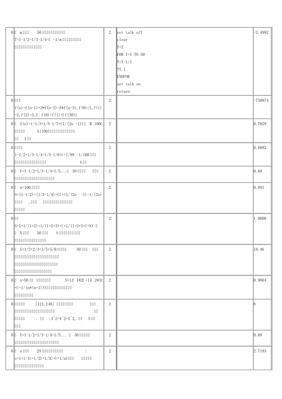 湖南省计算机二级vf编程题_第1页
