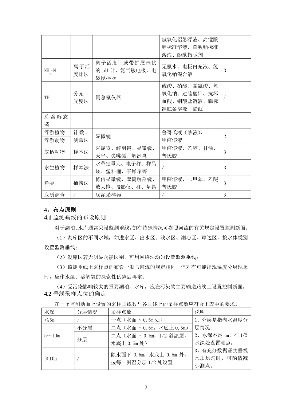 湖泊调查方案及要求_第3页