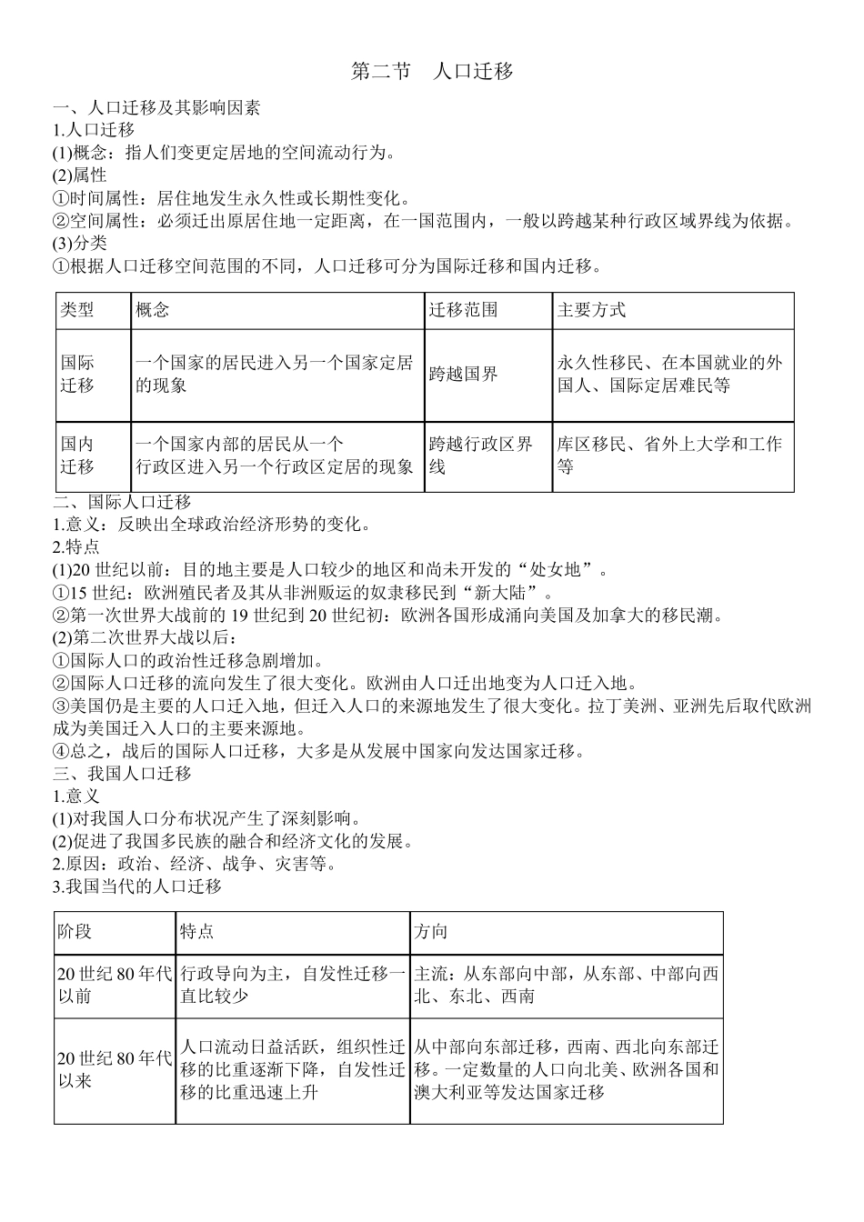 湘教版(2019)高中地理必修二知识点汇编(全一册)_第2页