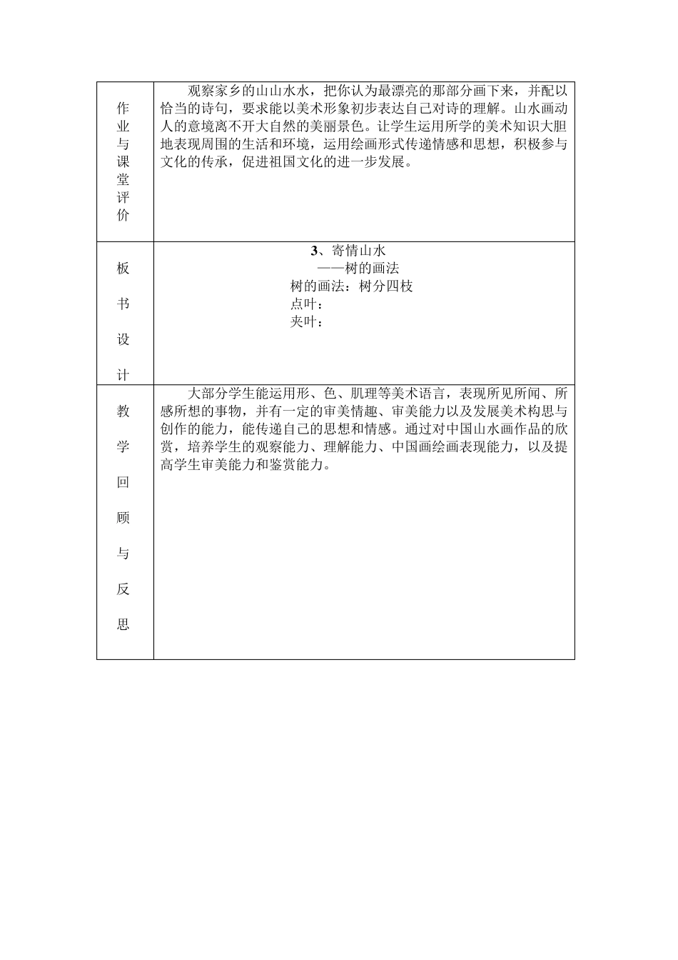 湘教版八年级上册美术第3课《寄情山水》教案_第3页